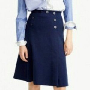 J. Crew  A-Line Nautical Skirt (NWOT)